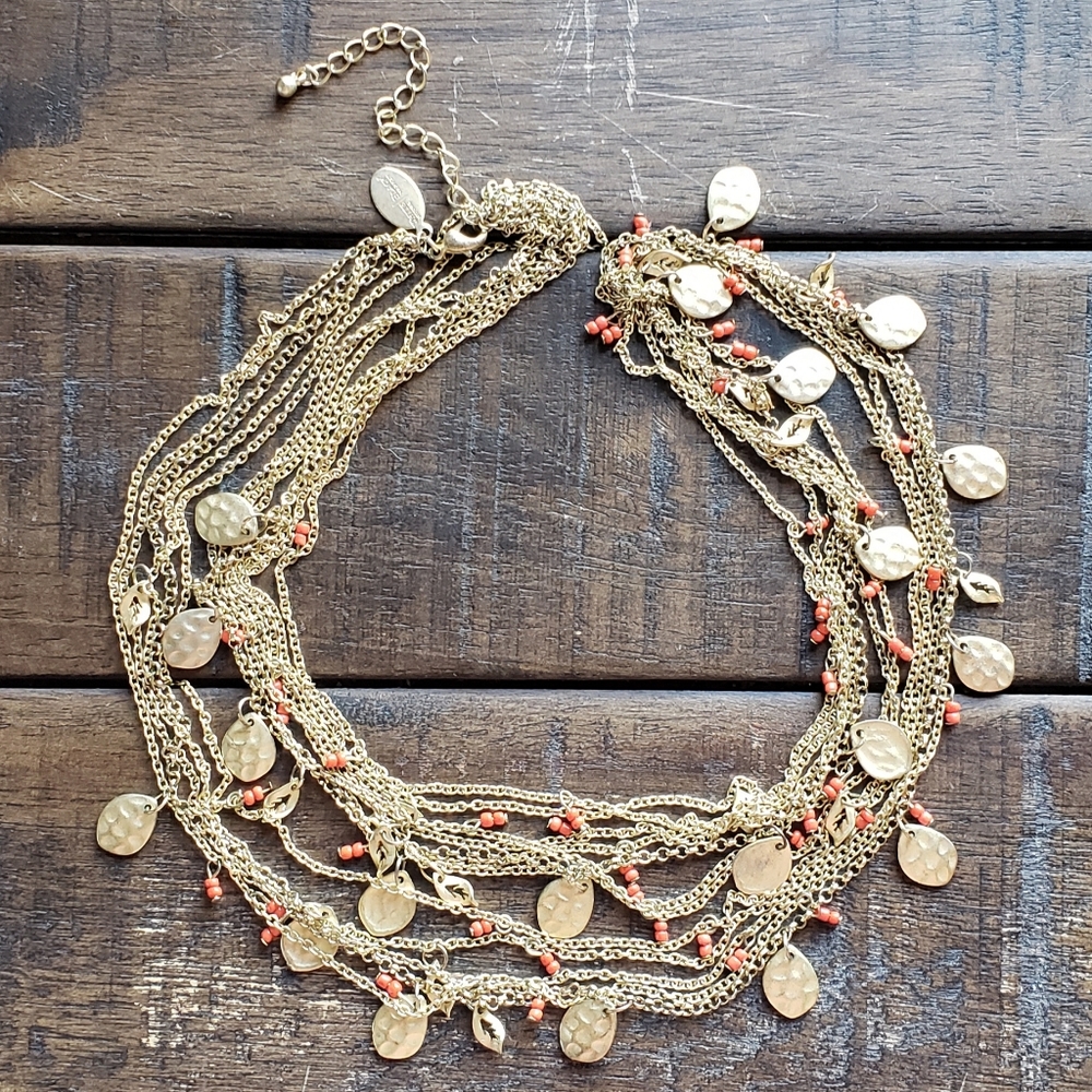 WHBM Leaf Necklace